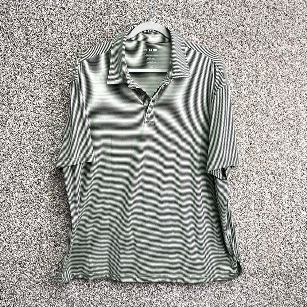 01.Algo Polo Shirt Men’s XXL Short Sleeve Quick Dry Moisture Wicking Performance